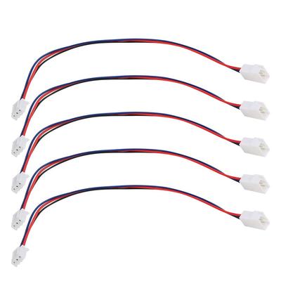 Set mit 10 JST-XH 2S Verlängerungskabeln 22cm | Für RC-Autos, Boote, Flugzeuge | LiPo-Akku-Anschluss | Rot, Kunststoff