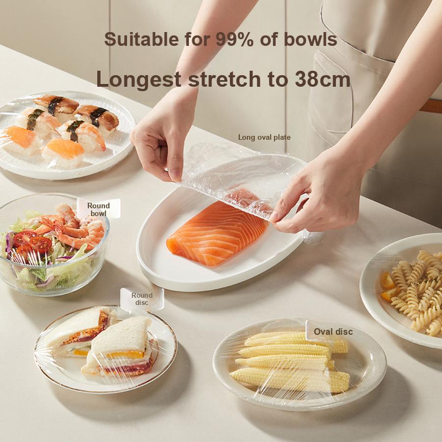Disposable Food Cover Hanging Multi-Function PE Bowl Plate Fridge Fresh Keeping Cover Dustproof