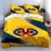 Yellow and blue stripes. Bedding sets Duvet cover sets Duvet covers Pillowcases(1 * Duvet Cover 2 * Pillowcases without duvet insert)