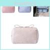 Minimalist Portable Makeup Pouch With Plush Star Design For Beauty Essentials