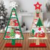 Wooden Christmas Tree Tabletop Decoration Creative Gifts Desktop Ornament for Christmas & New Year Party Atmosphere Home Decor