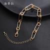 Back-shaped Pin Hip-hop Bracelet, High-end Couple Hollow Ring Simple Metal Bracelet