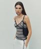 NEEV Lace Multi Stripe Sleeveless (Brown)