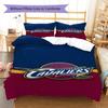 Cleveland Cavaliers Pattern Bedding Set Quilt Cover Pillowcase Home Decor Gift (1 * Duvet Cover + 2 * Pillowcase, Without Core)
