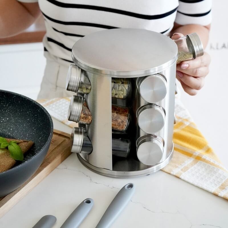 Konighoffer Favaro 12-piece Silver Spice Set