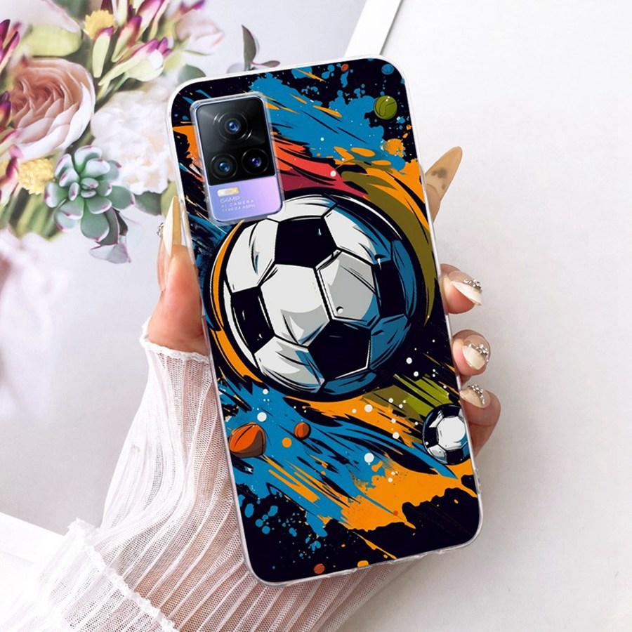 For Vivo V21E V 21 E V2061 V2055 Case Soft Silicone TPU Protective Butterfly Phone Case For VivoY73 2021 V21 E 4G 5G Cover Coque