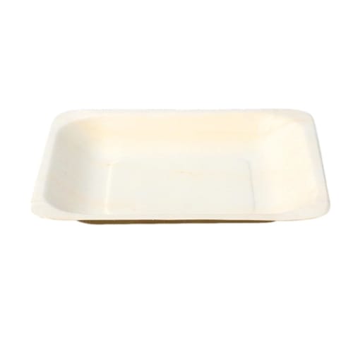 FRCOLOR Disposable Paper Plates, 14cm x 14cm, 50 Pieces, Unbleached, Water and Oil Resistant, Perfect for Birthdays, Parties, BBQs, and More. Stylish