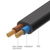 EU Power Extension Cord Anged European AC Power Extension Cord Europe 2-prong Power Lead Male to Female Extension Cable Wire 1