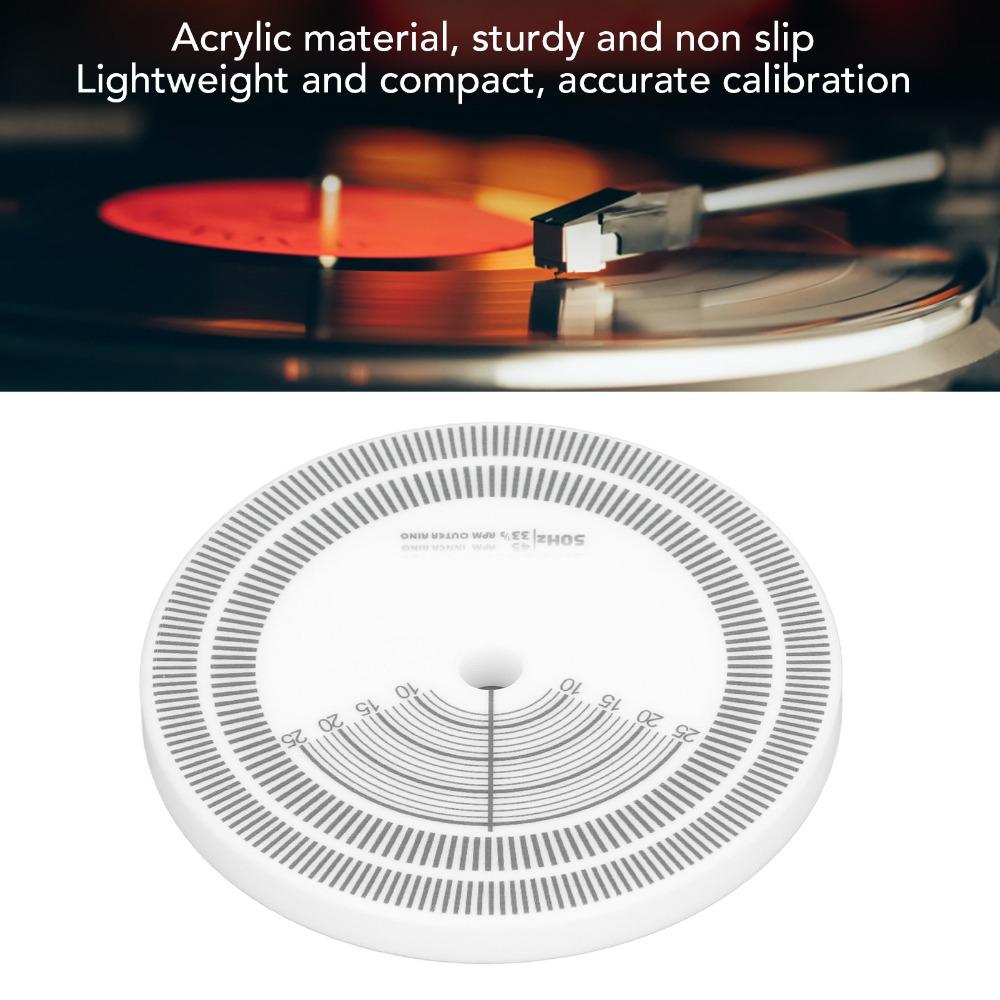 33RPM Compatible Stroboscope Mat 45RPM Compatible Calibration Tachometer Strobe Disc  For Turntable