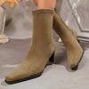 Fashion New Women Stretch Ankle Boots Sexy Pointed Toe Short Botas Shoes Fashion Partys Stiletto High Heel Socks Botas Botas De Mujer