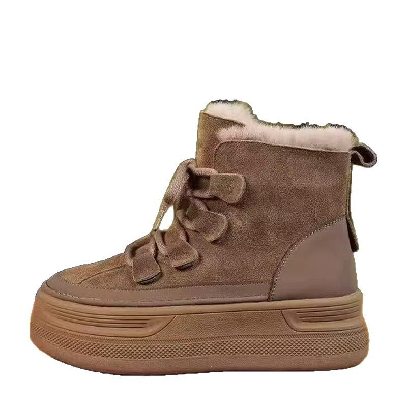 Thick-soled heightening snow boots women's new winter velvet cold-proof and warm Martin boots short boots non-slip cotton boots