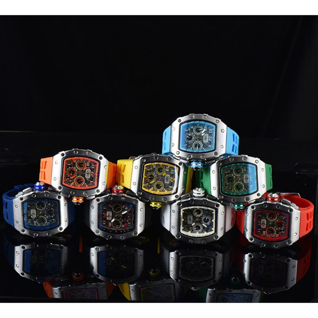 New Multi-functional Quartz Watch Three-eye Running Seconds Casual Fashion Men's Watch