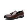Tassel set loafers versatile youth beanie shoes leather shoes men's Korean version British men's shoes best man shoes
