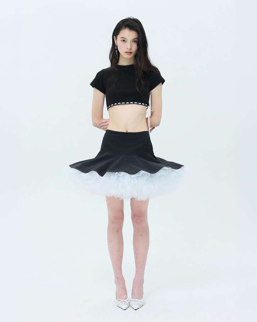 Leobyui Dandelion Skirt Black