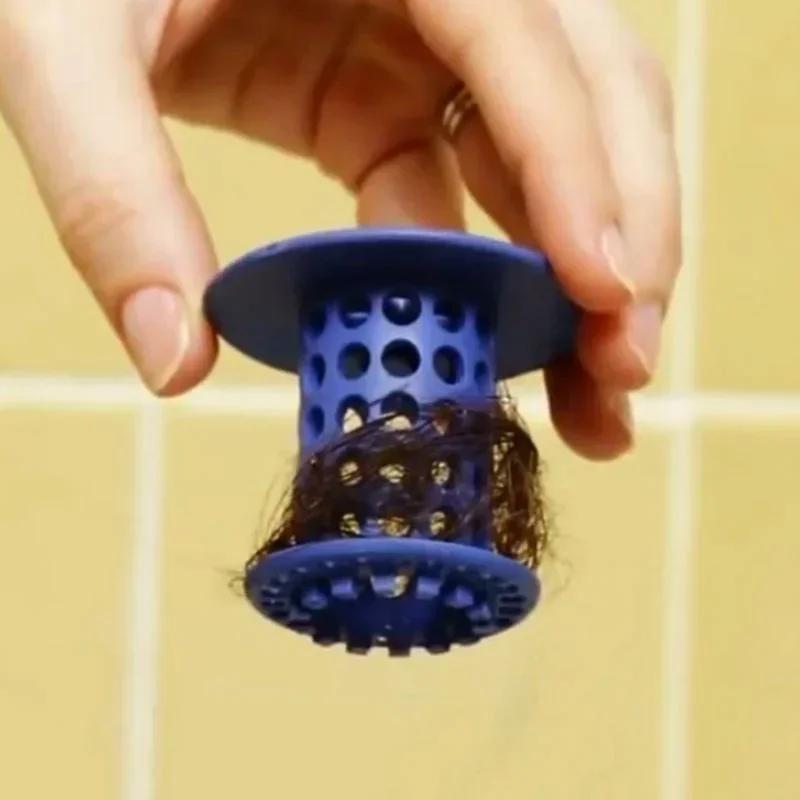 New Household Column Bathroom Anti Clogging Plastic Sink and Floor Drain Bathroom Kitchen Hair Cleaning Collector Accessories