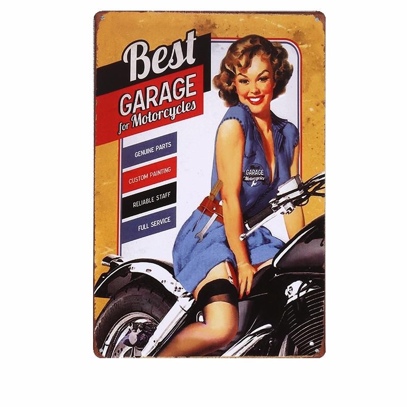 Motorcycle Metal Tin Signs for Home Decor, Wall Plaque, Art Poster, Painting, Bar, Club, Pub, A132, 20x30cm