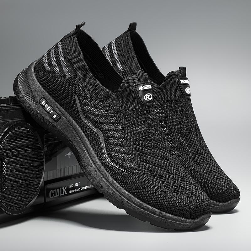 Mesh Men Shoes Casual Outdoor Sneakers Summer Men Lightweight Walking Shoes Gym Trainers Slip On Mens Loafers Zapatillas