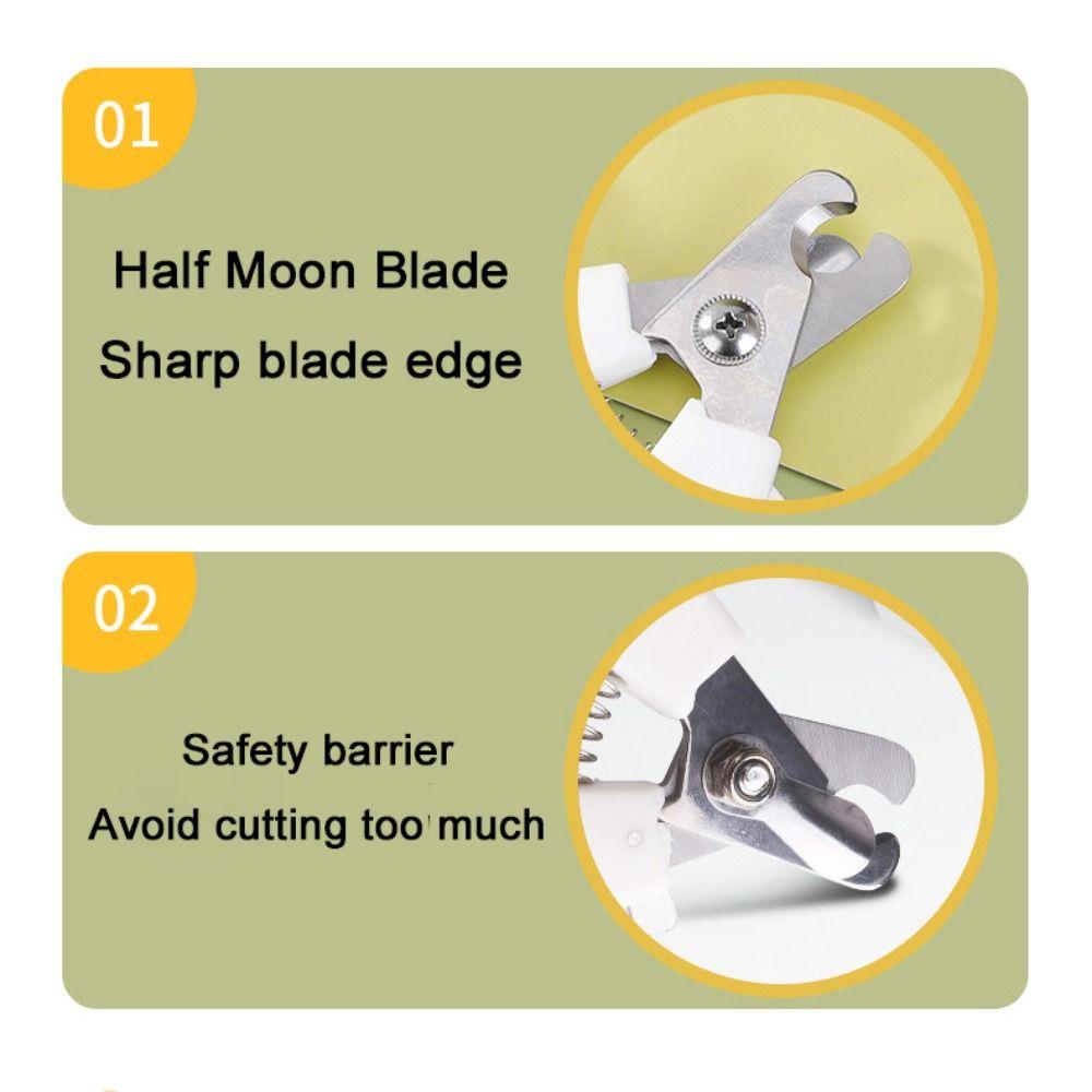 Non-slip Handle Cat Nail Clippers Stainless Steel Dog Nail Trimmers Clipper Pet Cleaning
