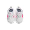 Nike Varsity Leather Low Top Sports Casual Shoes Gray Pink Infant And Toddler CN9397-002
