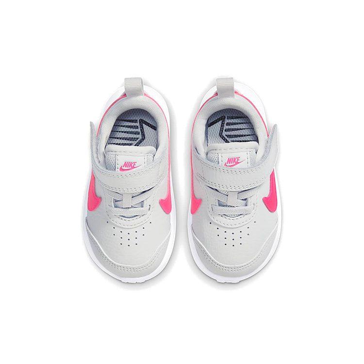 Nike Varsity Leather Low Top Sports Casual Shoes Gray Pink Infant And Toddler CN9397-002