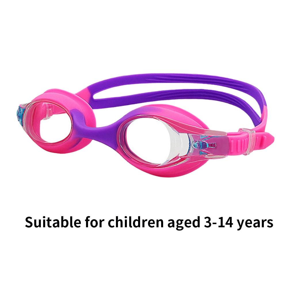 Kids Swimming Glasses Anti-Fog Swim Eyewear Pool Glasses Leak Proof Comfortable Pool Accessories for 3-14 Years Children
