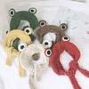 Children Autumn Cartoon Frog Big Eyes Cap Knited Fashion Headband Frog Cap