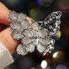 Dili Xue Copper Zircon Butterfly Brooch