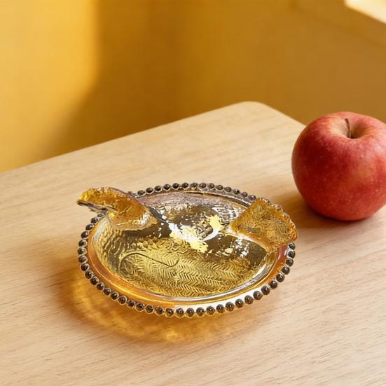 Hen Fruit Bowl Transparent Plastic Decorative Serving Dish for Candy Nuts & Snacks Creative Centerpiece for Living Room Party Table
