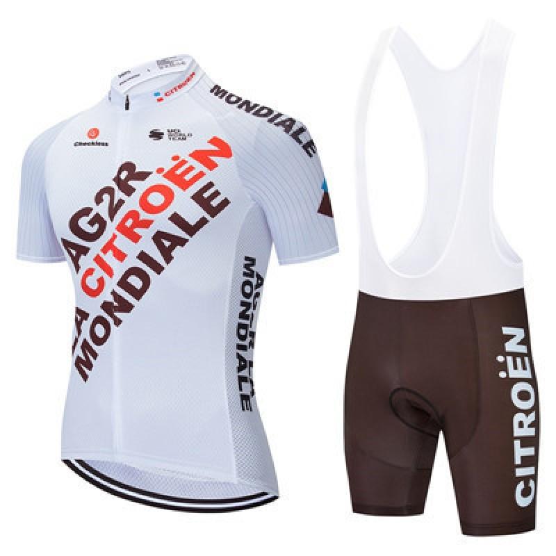 Mens Cycling Jersey Set Short Sleeve Breathable Road Bike Apparel Outdoor Sport Wear
