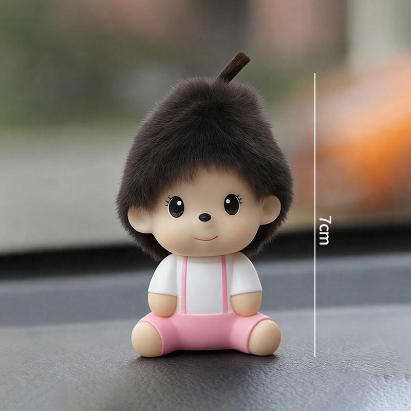 

Mini Monchhichi Figurines Adorable Monchchi Desktop Ornaments Sitting Monkiki Dashboard Decoration Figurine Figure Children s Gifts