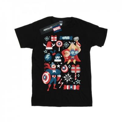 Boys Thor And Captain America Christmas Day T-Shirt
