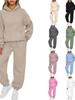 2025 European & American Women's Autumn/Winter Two-Piece Casual Hoodie & Loose Long Pants Set
