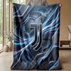 Coperta a tema Juventus FC Morbida coperta in flanella Coperta morbida tipo plaid Coperta accogliente per divano e letto per arredamento domestico