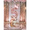 32-Inch Rose Gold Number 0-9 Balloons, Mini Rose Gold Crown, Birthday Party Decoration Supplies For 1st Birthday, Women Birthday