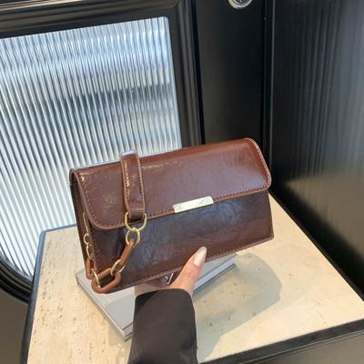 Foreign Retro Small Square Bag, Fashionable Women'S Bag, Textured Pu Bag, Shoulder Bag, Simple And Versatile, Crossbody Bag Tide