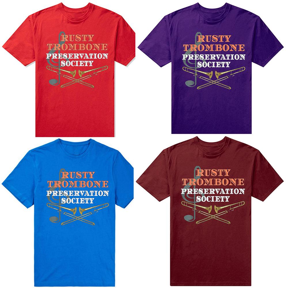 Funny Trombone Player Graphic T Shirts Men Women Pure Cotton Humor Streetwear Tee Shirt Short Sleeve Unisex Loose Clothing