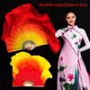 Colorful Kids Children Bamboo Fans Hand Dye Adults Fan  Veil Pairs Yangko Dance Tools