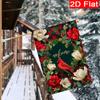 Gd-Dq09050068-1pc Red Buffalo Checkered Cardinals Welcome Christmas Garden Flag_4 (3)- Outdoor Garden Flag Double-Sided Home Decor for Yard Decoration