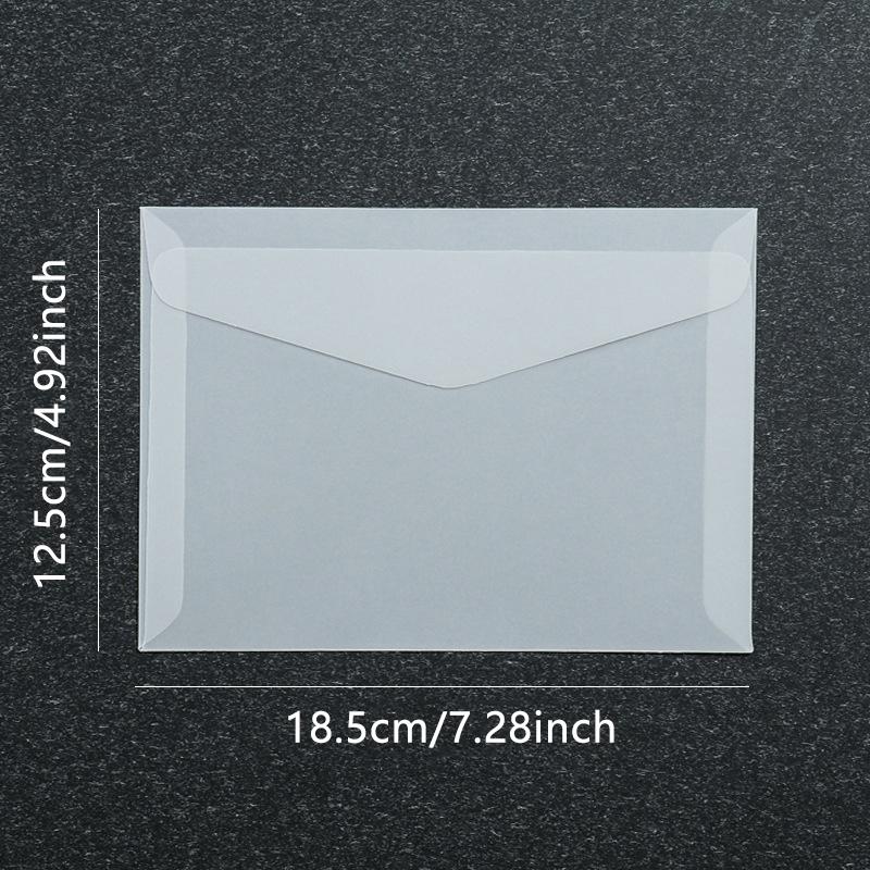 50pcs/lot Blank Translucent Envelope for Invitations Postcards European Giftbox Message Card Envelopes Wedding Business Letters