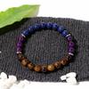 Festive Gifts Lapis Lazuli Amethyst Tiger Eye Beaded Bracelet Natural Fashion Jewelry For Men Women Daily Wear Gift