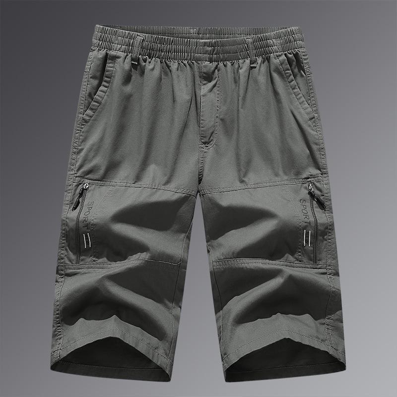 

Мужские повседневные шорты свободного кроя из хлопка с множеством карманов 3XL (Weight 150-170 jin)