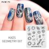 kads Geometry 007 Nail Stamp Templates Nail Art Stamping Plates Template DIY Printing Tools Manicure