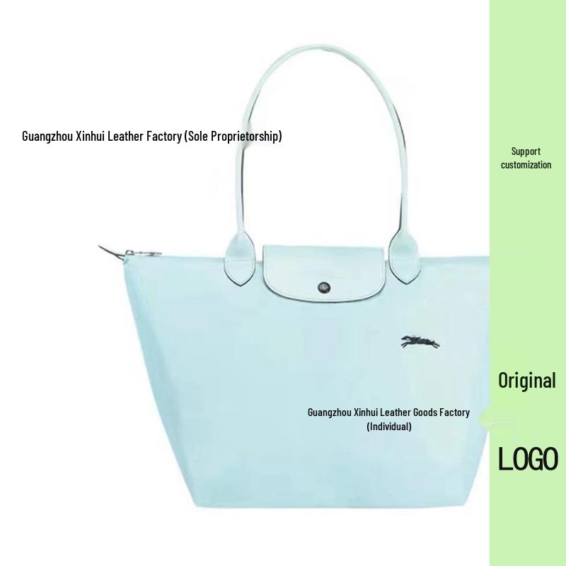 70th Anniversary French Dragon Embroidered Nylon Tote & Crossbody Bag