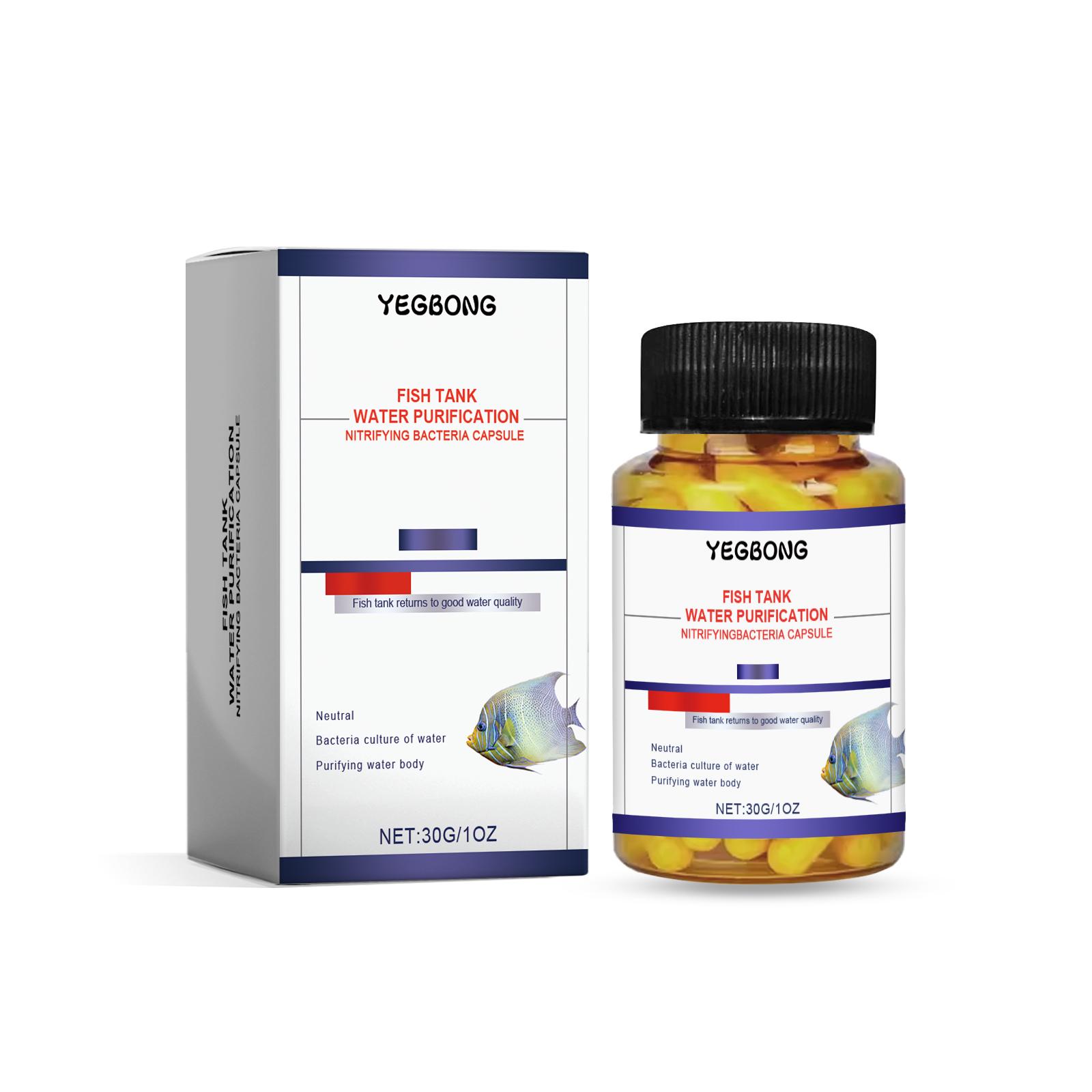Yegbong Aquarium Water Purifier Capsules 30g - For cleaning aquariums/water quality/Aquarium water purification.