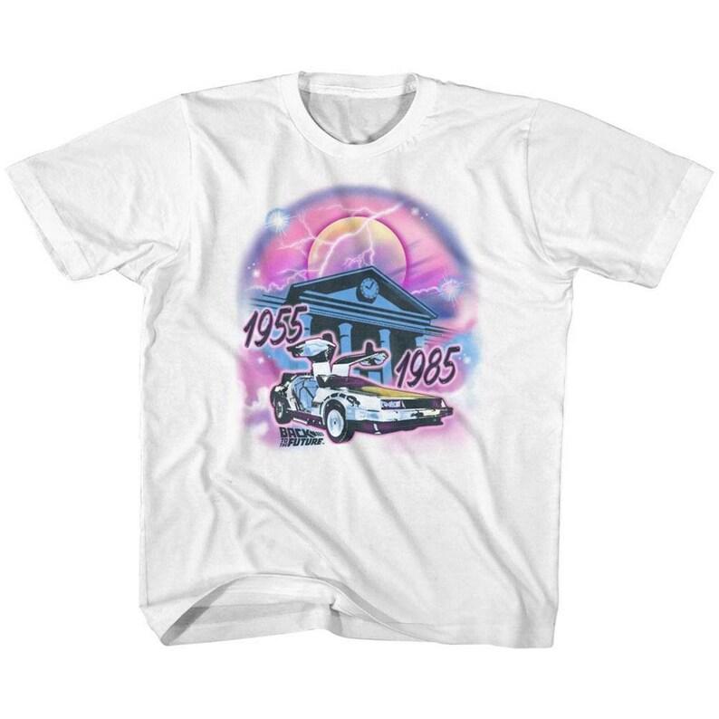 Back to the Future Airbrush White Kids T-Shirt Youth Toddler 100