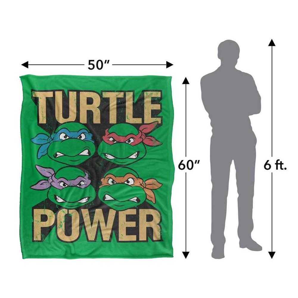 TMNT Turtle Power Silky Supersoft Blanket