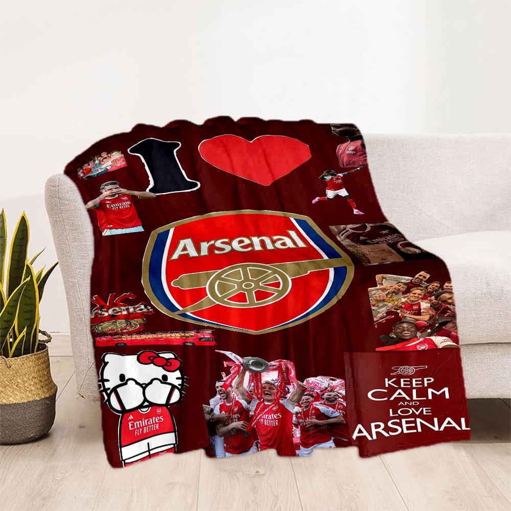 Arsenal Blanket Soft Warm Cozy Great for Livingroom Sofa Bed Four Seasons Multipurpose Stylish Decor Gifts For Family Or Friends