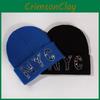 Nyc Letters Rhinestone Knit Hat For Unisex Autumn Winter Warm Cap Gift Fashion