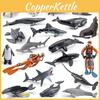 Marine Animal Pvc Model Set With Realistic Dolphin Penguin Seals For Marine Enthusiasts