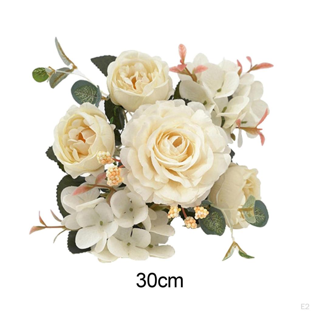 Artificial Flowers Bouquet Bridal Tossing Fake Flower Wedding Bride for